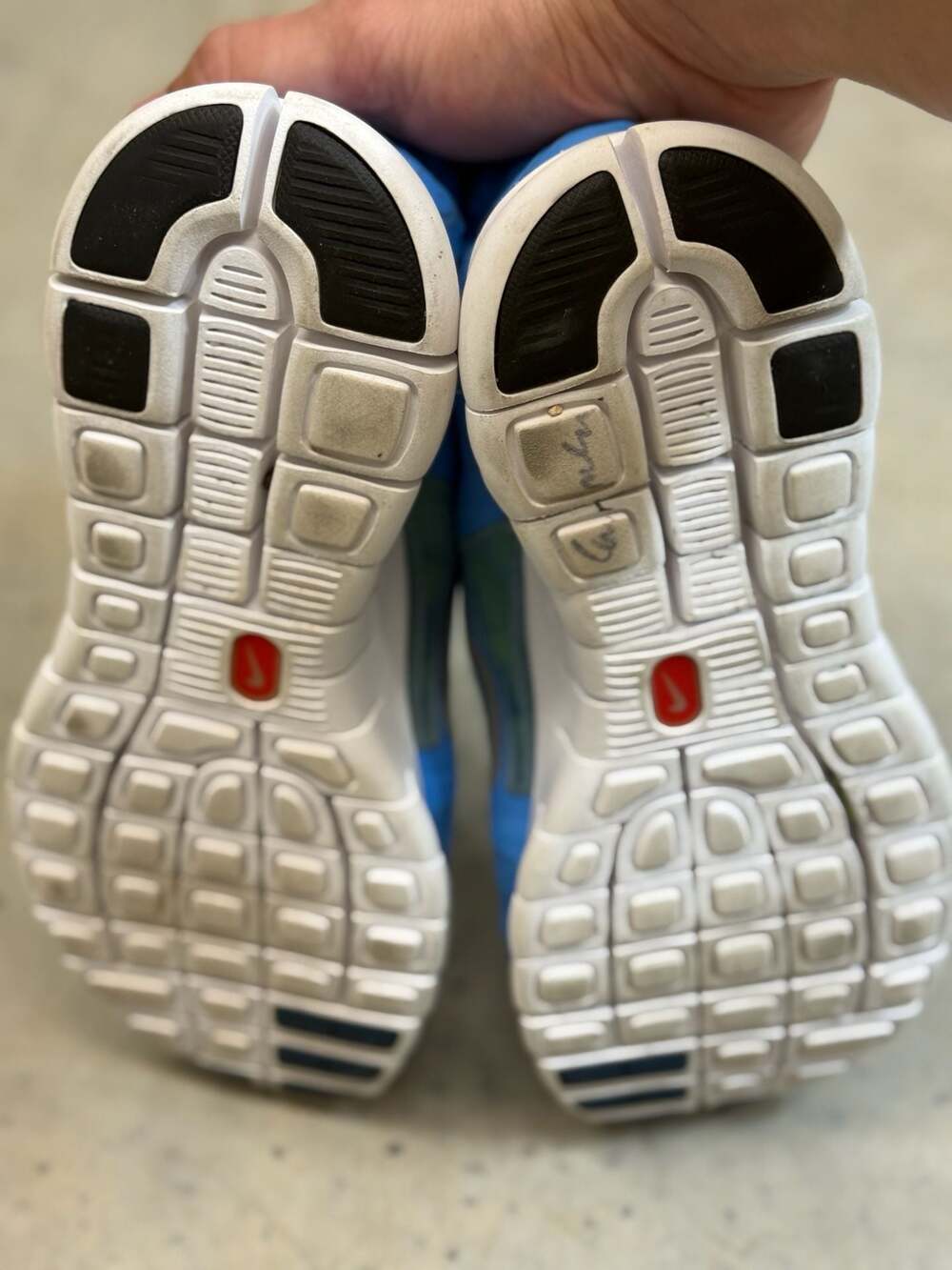 Nike Free Run 3 GS Coast Blue Silver Youth Barfoot Running Shoes - Picture 11 of 12